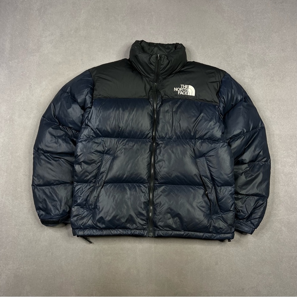 Vintage The North Face 700 Goose Down Men's Navy and Black Puffer Jacket